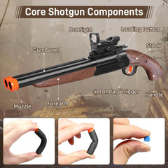 Bugrtey toy gun two modes with aiming sight detail