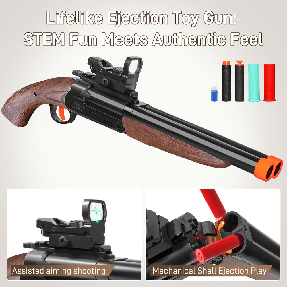Bugrtey toy gun held in hand for safe play