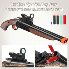 Bugrtey toy gun held in hand for safe play