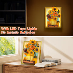BUILDIFY Sunflowers with motion-activated lighting for ambient glow.