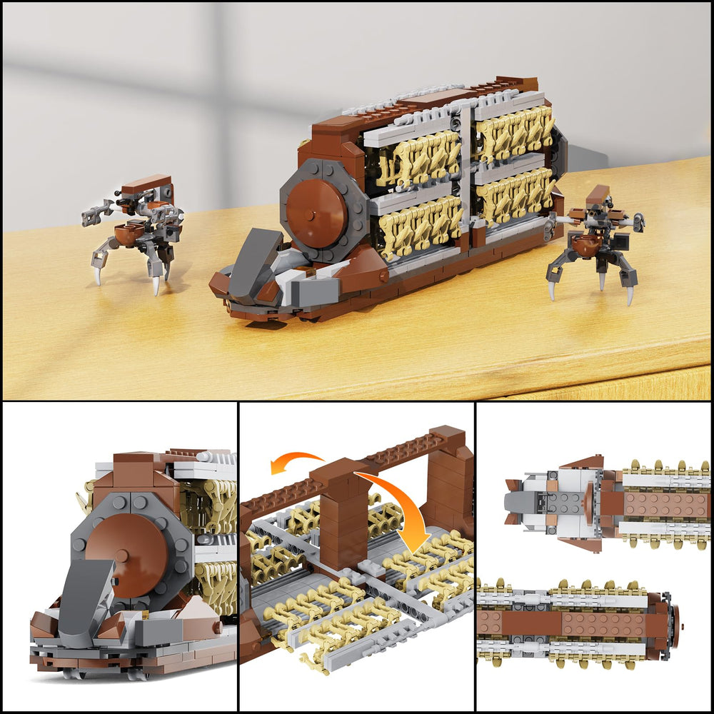 Durable ABS bricks deliver smooth surfaces and lasting play.