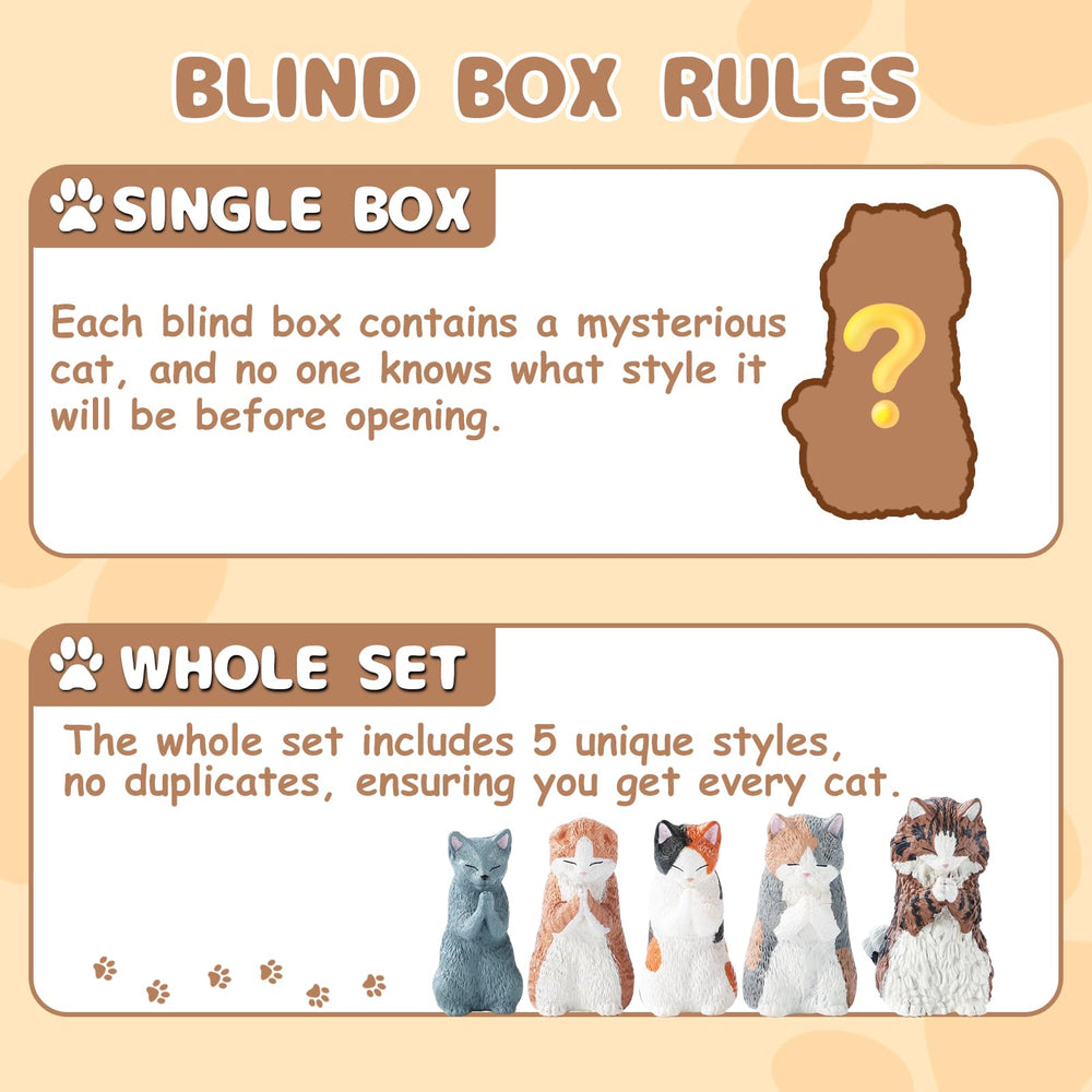 BUKURONEKO palm-together cat: peaceful pose enhances display.