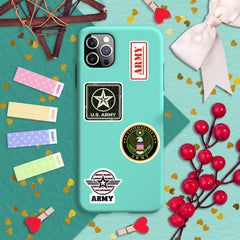 BulbaCraft army stickers for gift packaging add festive flair and easy removal.