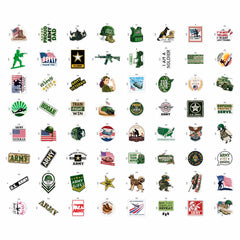 BulbaCraft army stickers on a skateboard withstand daily wear and water exposure.