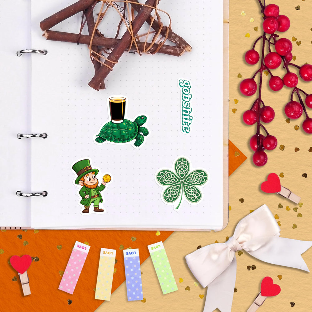 BulbaCraft colorful Irish stickers brighten projects with UV-resistant colors.