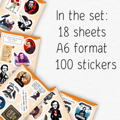 BulbaCraft Edgar Allan Poe laptop sticker adds style with secure adhesion.