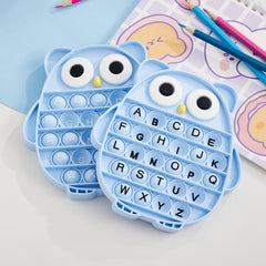 BULINGNA owl-shaped alphabet illustration encourages early learning through play.