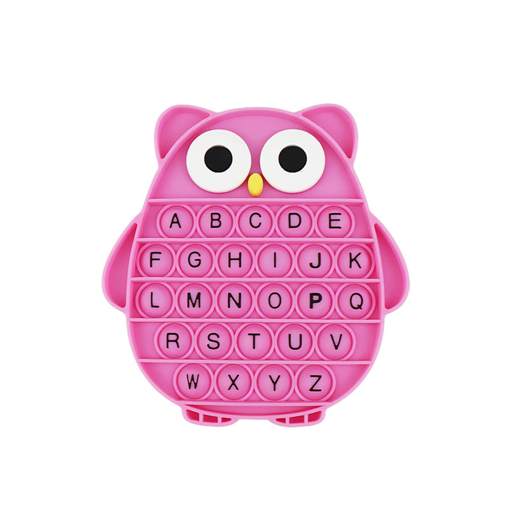 BULINGNA Push Pop Bubble Owl Shape fidget for calm focus and stress relief.