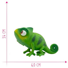Bullyland Pascal action figure beside Rapunzel, inspiring imaginative storytelling.