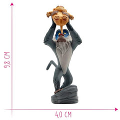 Bullyland Rafiki with Baby Simba figure side view showing vibrant color details.