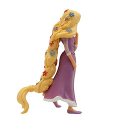 Bullyland Rapunzel figure showcases long golden hair and floral accents for display