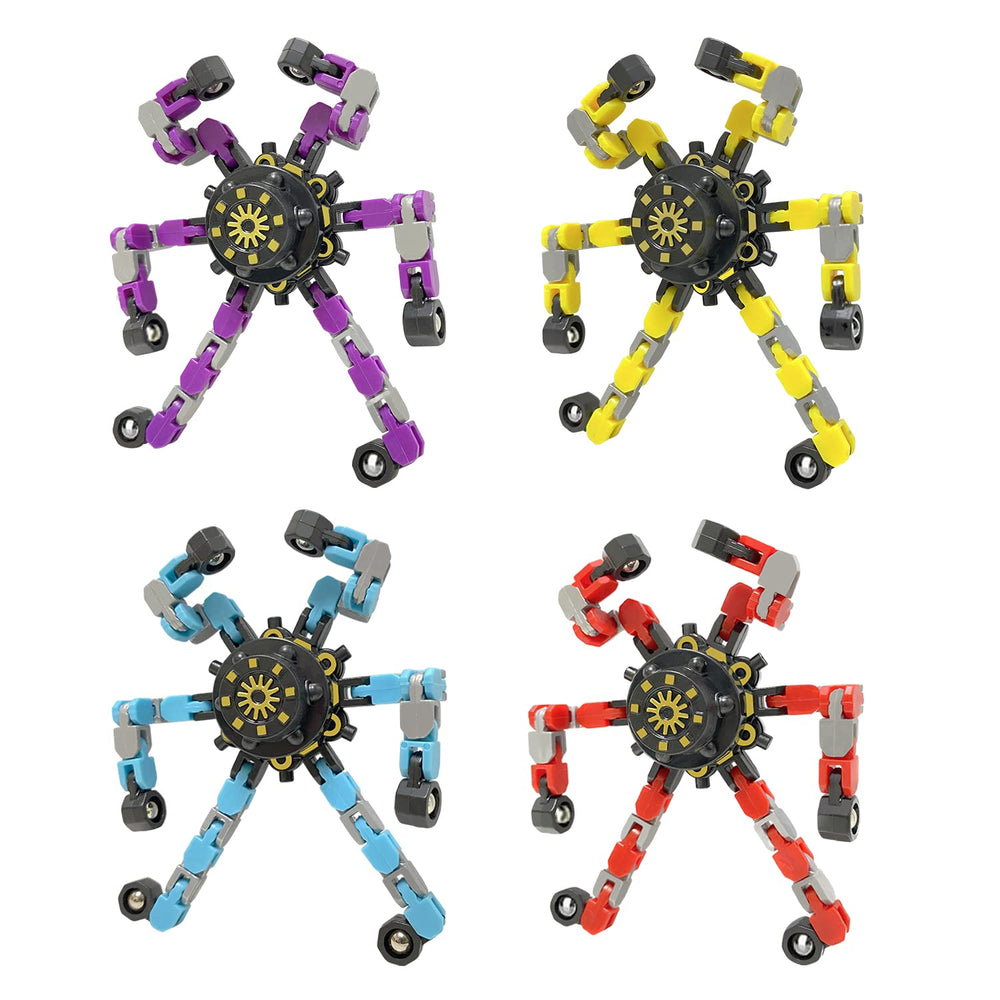 Buluwans deformation fidget spinners with color variety attract attention and encourage imaginative play.