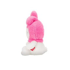 Classic My Melody design viewed from the side, 7.5-inch plush
