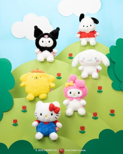 BumBumz Hello Kitty Bumz plush side view, squeezable comfort for gentle hugs.