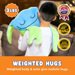 Bumpas arms form a heart for a comforting, kid-friendly hug.