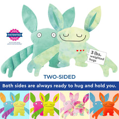 Bumpas soft plush fabric showing cozy texture for relaxed cuddling.