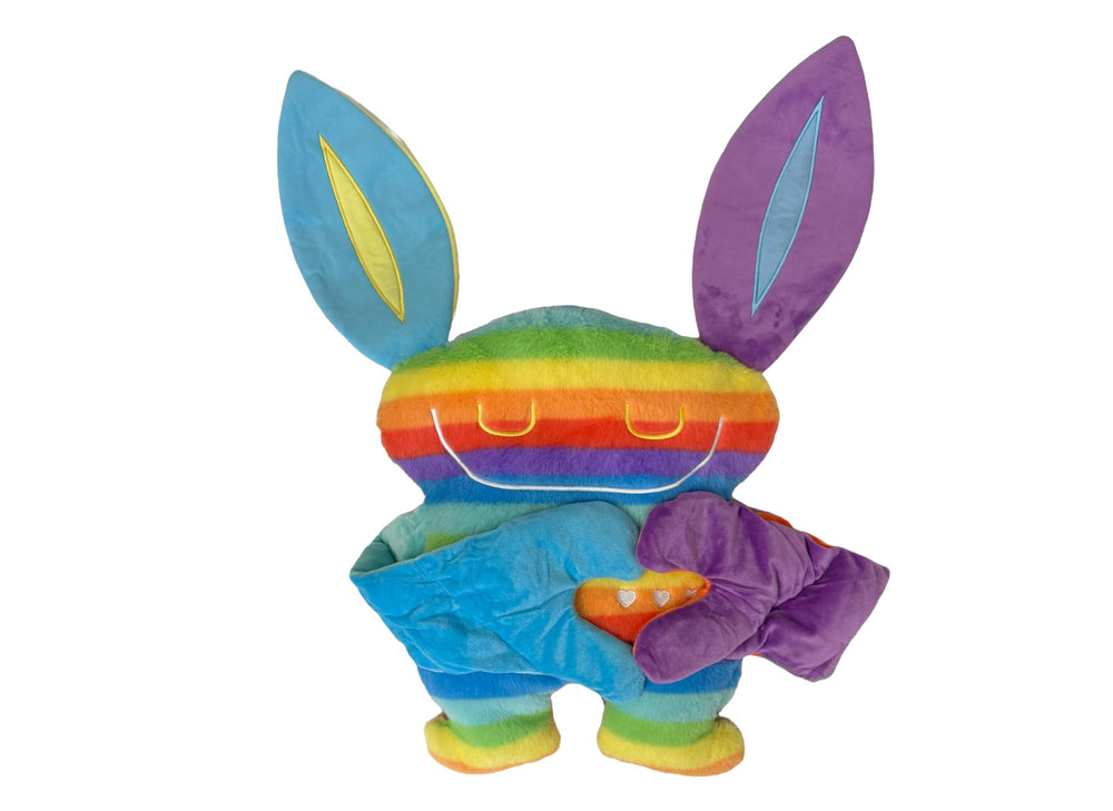 Bumpas plush toy's durable stitching supports frequent hugs.