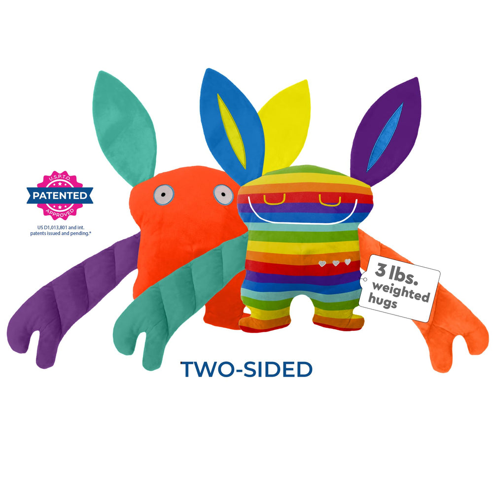 Bumpas plush toy is machine washable for easy, everyday cleaning.