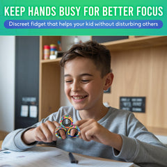 BunMo Magnetic Rings multicolored on a desk demonstrating office-friendly use.