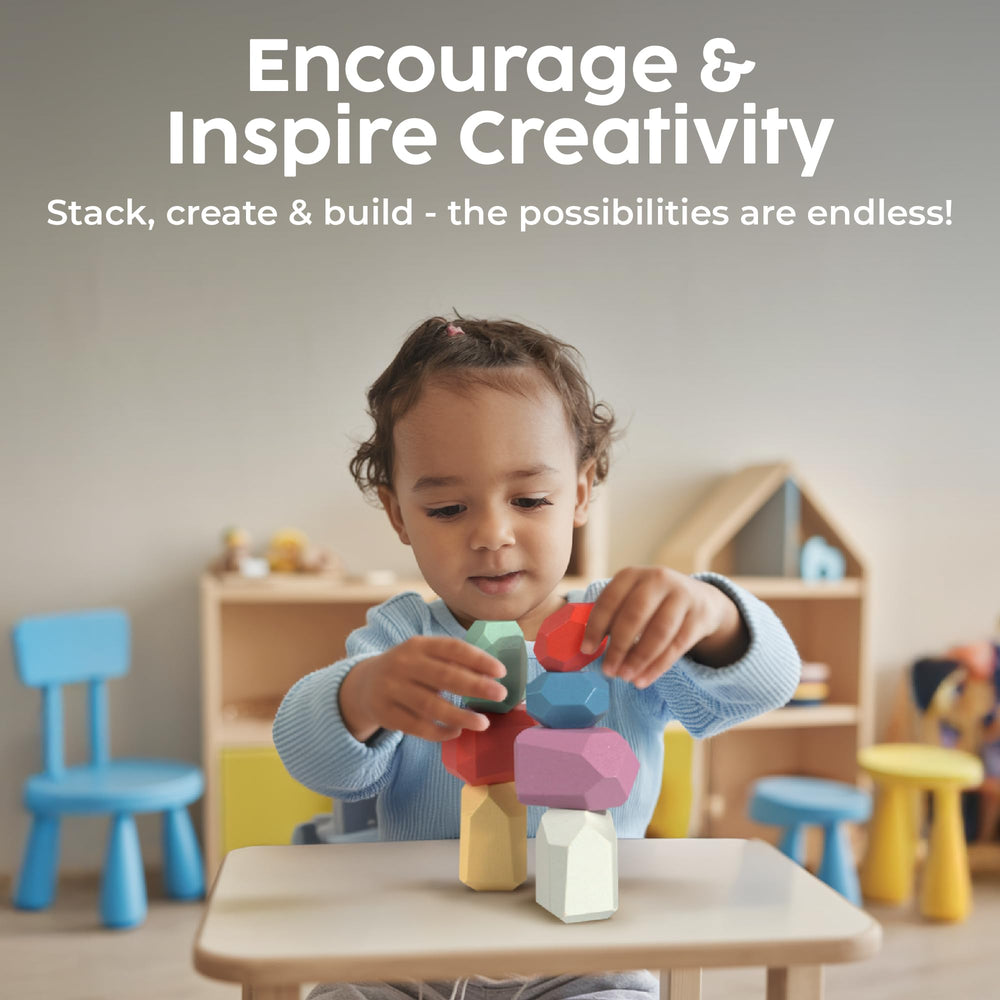 BUNMO Montessori-inspired blocks encourage fine motor skills through hands-on exploration.