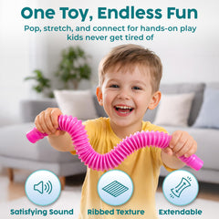 BUNMO Pop Tubes shape letters and numbers for early recognition