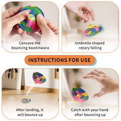 Bupduq Bounce Bowls Camouflage on table showing tabletop engagement.