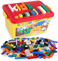 burgkidz building bricks 568-piece set with storage box supports imaginative play.