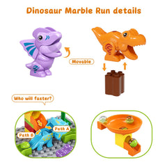 T-rex and other dinosaurs connect to form engaging dinosaur maze challenges.