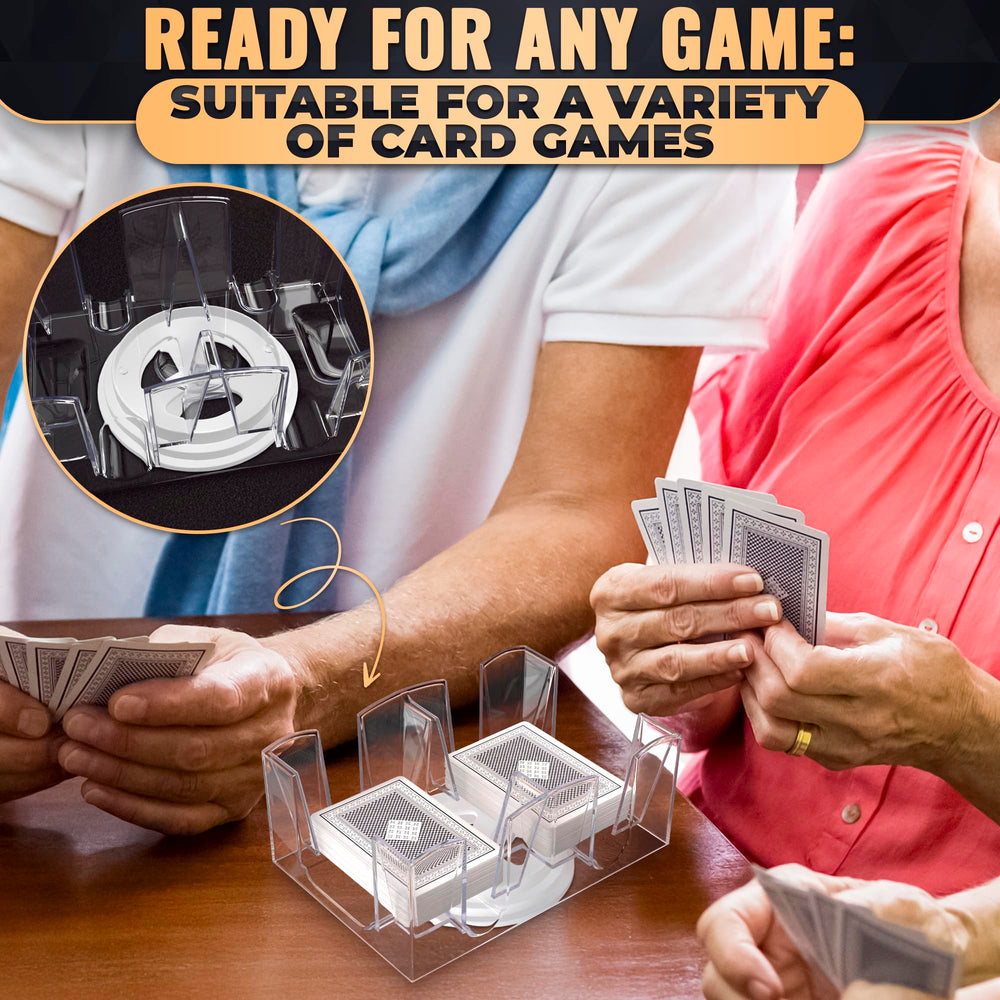 BURIUS durable acrylic construction provides reliable everyday card gaming.