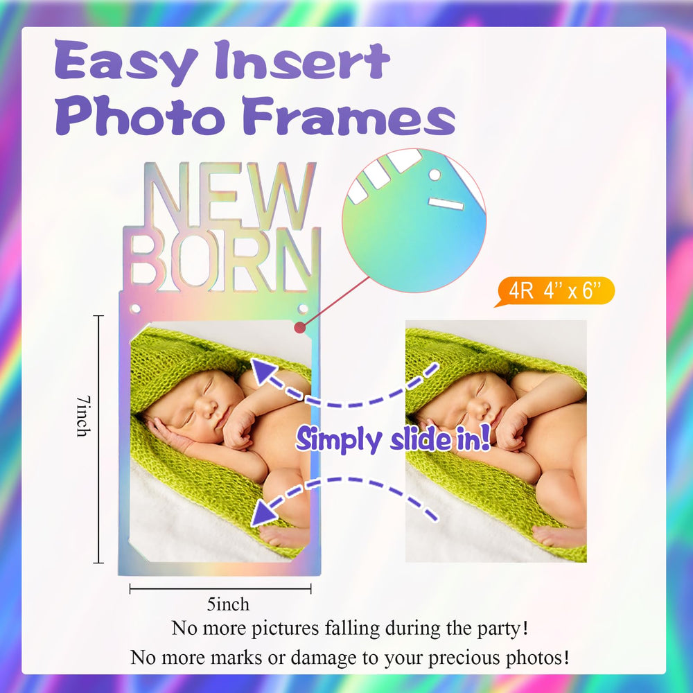 Buryeah photo-frame cards are 5x7 inches, ideal for 4x6 photos.