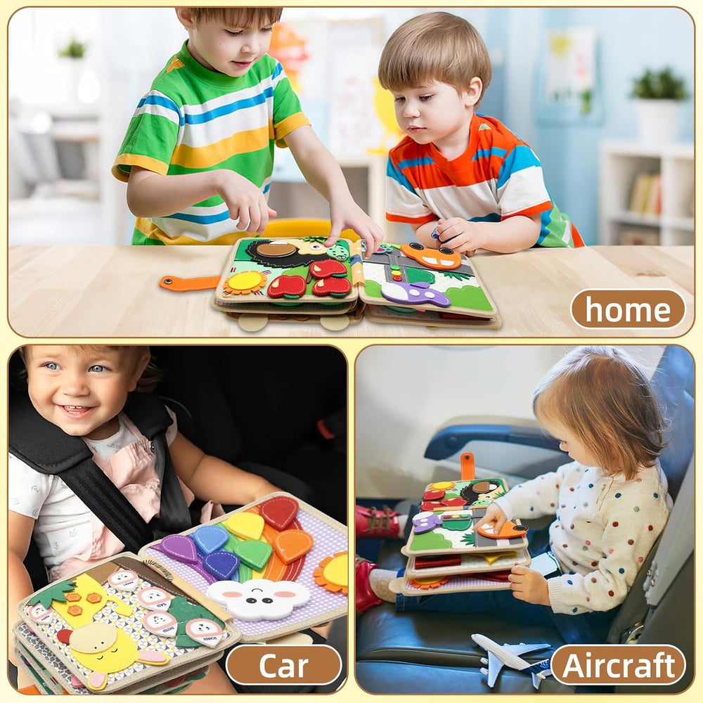 Busy Board 3D fabric picture book pages add depth for storytelling