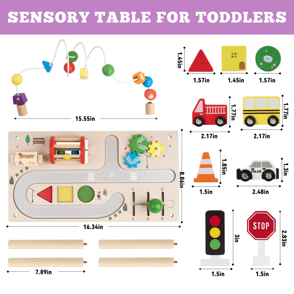 Busy edition shape sorter table promoting hand-eye coordination and sorting skills