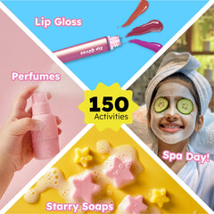 Butterfly EduFields safety goggles and tools set seen for safe at-home science