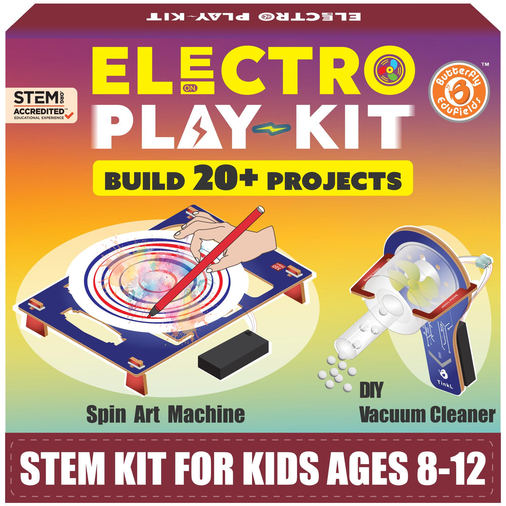 Butterfly EduFields STEM Kit motor machines for kids enable hands-on learning at home