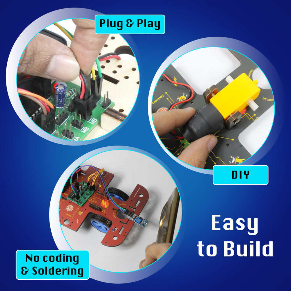 Butterfly EduFields step-by-step instructions guide young engineers through ten built-in robotics projects.