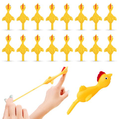 BUVUDI 16-piece slingshot chicken set for party fun and reusable play