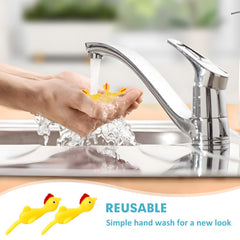 BUVUDI easy-clean rubber chickens stay fresh with soap and water cleaning