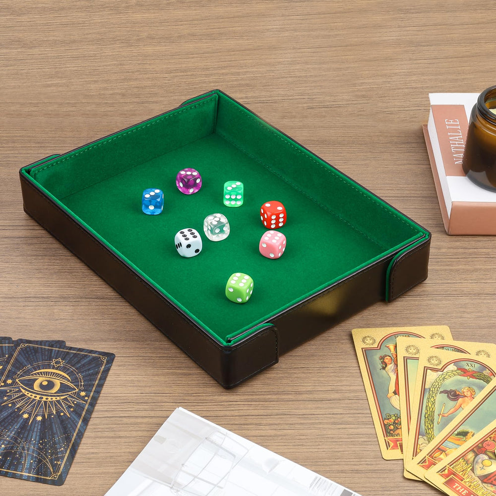 Buweeo tray rectangle 13 by 10.5 inches supports various dice games