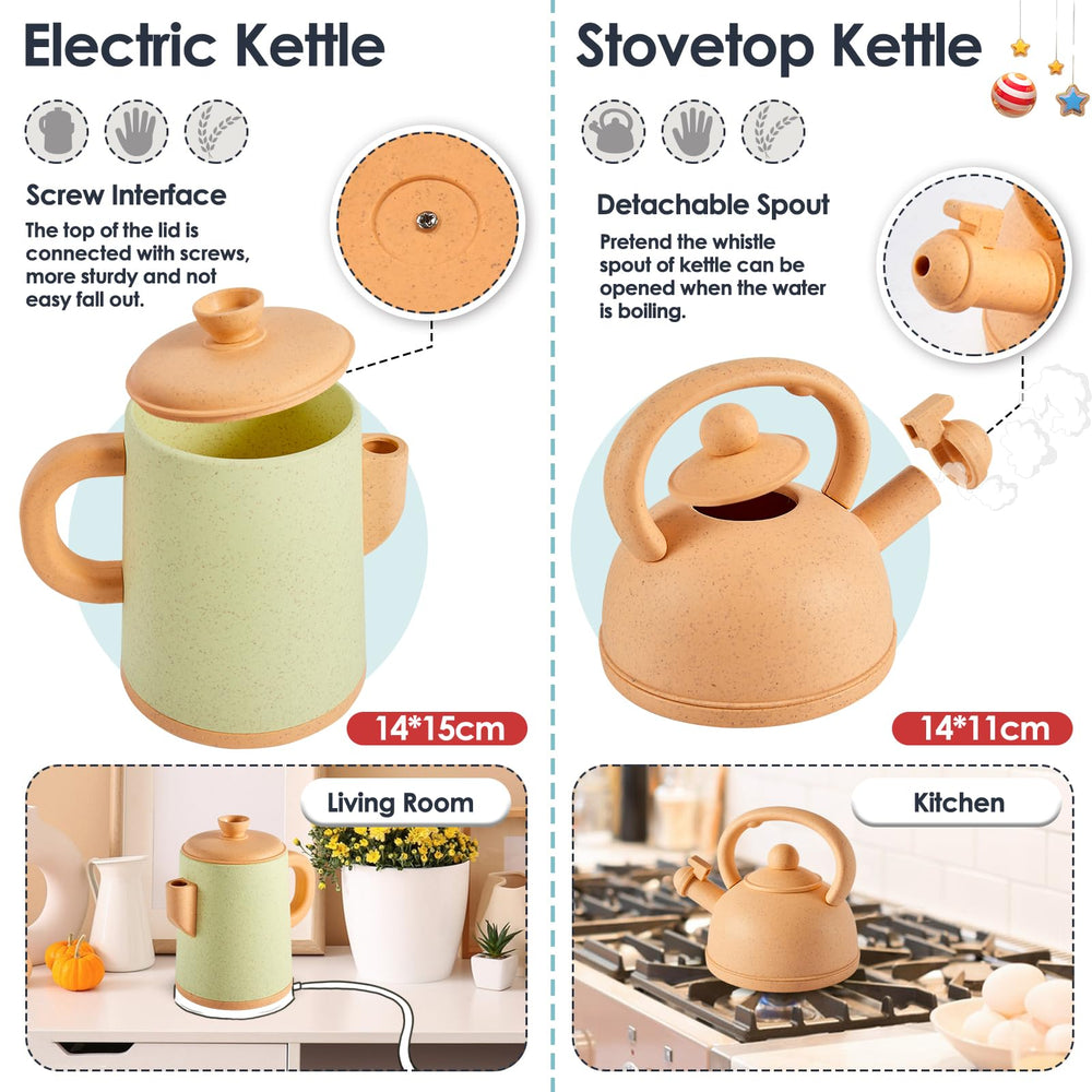 Buyger kitchen utensils toy offer safe, creative role-play kitchen activities