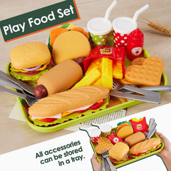 Realistic sesame buns and veggie shapes from Buyger play set