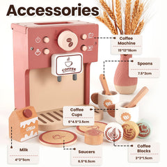 Buyger barista playset strengthens fine motor skills during role-playing