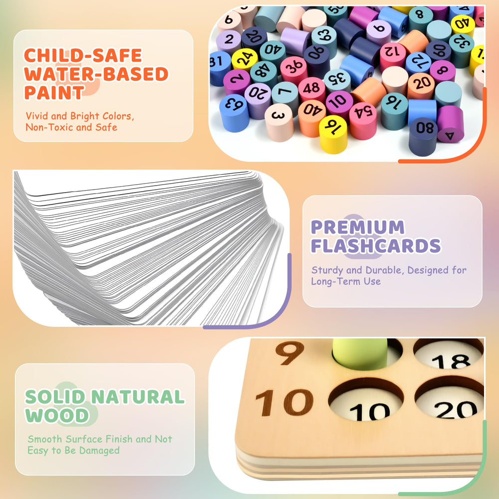 BUZIFU Montessori board setup for guided or independent practice