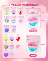 BVCNIG valentines day cards with attached fidget toys for celebrations.