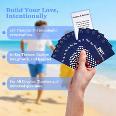 BWTY couple conversation cards spark meaningful dialogue during date night.