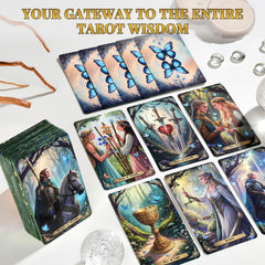 BWTY Best Wishes to You Fairy Tarot art details offer clear symbols.