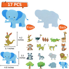 BXI sea animals felt figures reveal underwater friends for pretend play and sensory exploration.