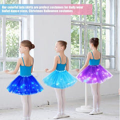 Three-layer fluffy multicolor skirt enhances twirl and movement in play.