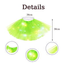 Bybyseno Light-up skirt close-up demonstrates simple switch operation.