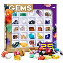Byncceh quartz crystal in kid-friendly rock collection for exploration