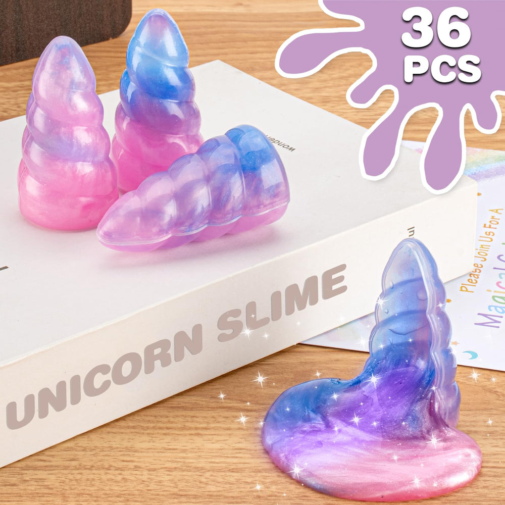 BYONEBYE unicorn slime packaging sealed to prevent leaks during playtime